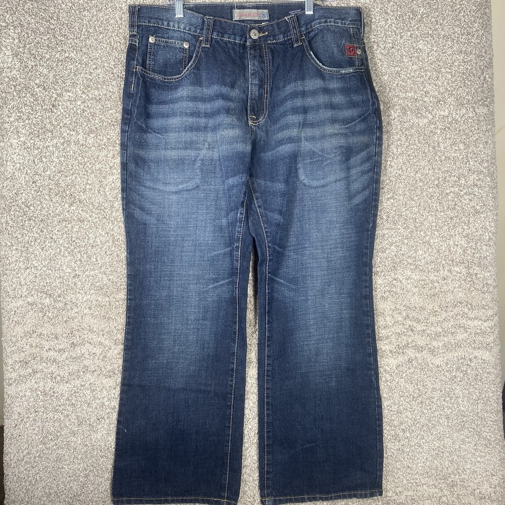 Vintage Shady Ltd Jeans Mens 40x32 Blue Eminem Y2K Denim Baggy Loose Streetwear